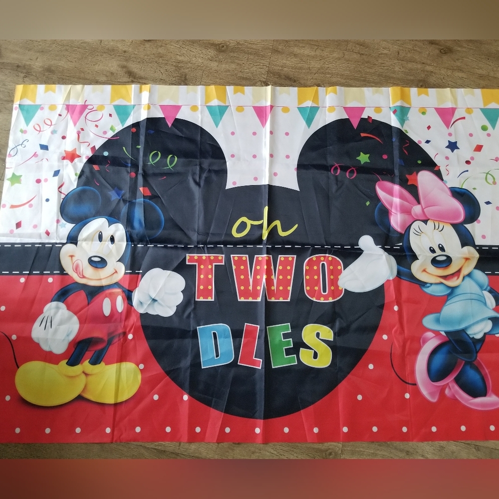 3/$25 Disney Mickey and Minnie Birthday Banner